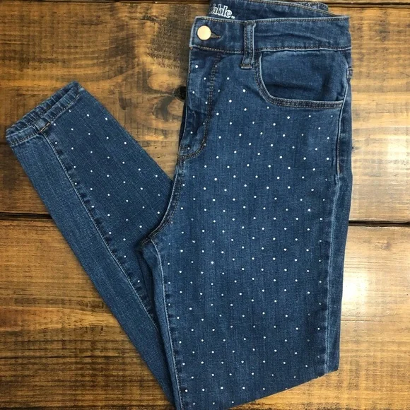 Wild Fable Rhinestone Studded High Rise Skinny Jeans - Picture 9 of 15